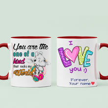 Load image into Gallery viewer, One of a Kind Rocks my World Personalized Mug, 11oz