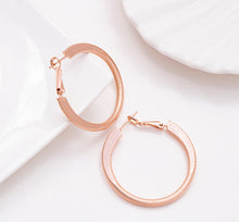 Load image into Gallery viewer, Tinted Rose Gold Hoop Earrings, 40mm