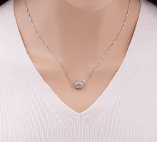 Load image into Gallery viewer, Heart Barrel Pendant Necklace