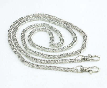 White Gold Tone Crossbody Handbag Strap
