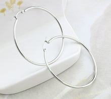 Load image into Gallery viewer, Stainless Steel Hoop Earrings, 54mm