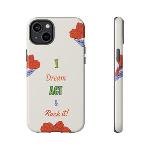 Motivation Phone Case for iPhone 15/14/13/12/11/10 X/8, Samsung Galaxy S10/S20/S21/S22, Samsung S20 FE/S21 FE, Google Pixel 5/6 Tough Phone Covers