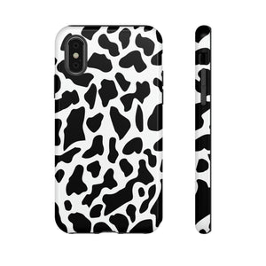 Cow Skin Print iPhone 15/14/13/12/11/10 X/8, Samsung Galaxy S10/S20/S21/S22, Samsung S20 FE/S21 FE, Google Pixel 5/6 Tough Phone Cases