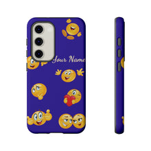 Load image into Gallery viewer, Smiley Face Personalized w/ Six Background Colors iPhone 15/14/13/12/11/10 X/8, Samsung Galaxy S10/S20/S21/S22/S23, Samsung S20 FE/S21 FE, Google Pixel 5/6/7 Tough Phone Cases
