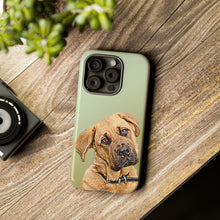 Load image into Gallery viewer, Custom Graphic Pet Portrait Art iPhone 15/14/13/12/11/10 X/8, Samsung Galaxy S10/S20/S21/S22, Samsung S20 FE/S21 FE, Google Pixel 5/6 Tough Phone Cases
