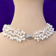 Load image into Gallery viewer, Three-Strand Freshwater Pearl Necklace – 18&quot;+2&quot;
