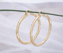 Load image into Gallery viewer, 14K Gold 49mm Hoop Earrings
