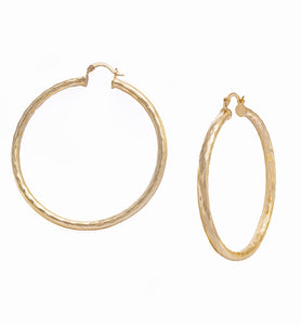 Big Gold Hoop Earrings, 59mm