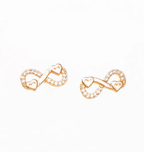 Infinity Heart Earrings for Women