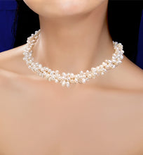 Load image into Gallery viewer, Freshwater Pearl Necklace - Ivory Color, 3 Strands, 18 inches
