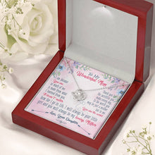 Load image into Gallery viewer, Eternal Love Knot White Gold Necklace - Jewelry Gift for Mother - Personalized Message Card
