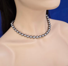 Load image into Gallery viewer, Tahitian Silver Pearl Necklace &amp; Bracelet Set – 10mm, 18&quot;+8&quot;
