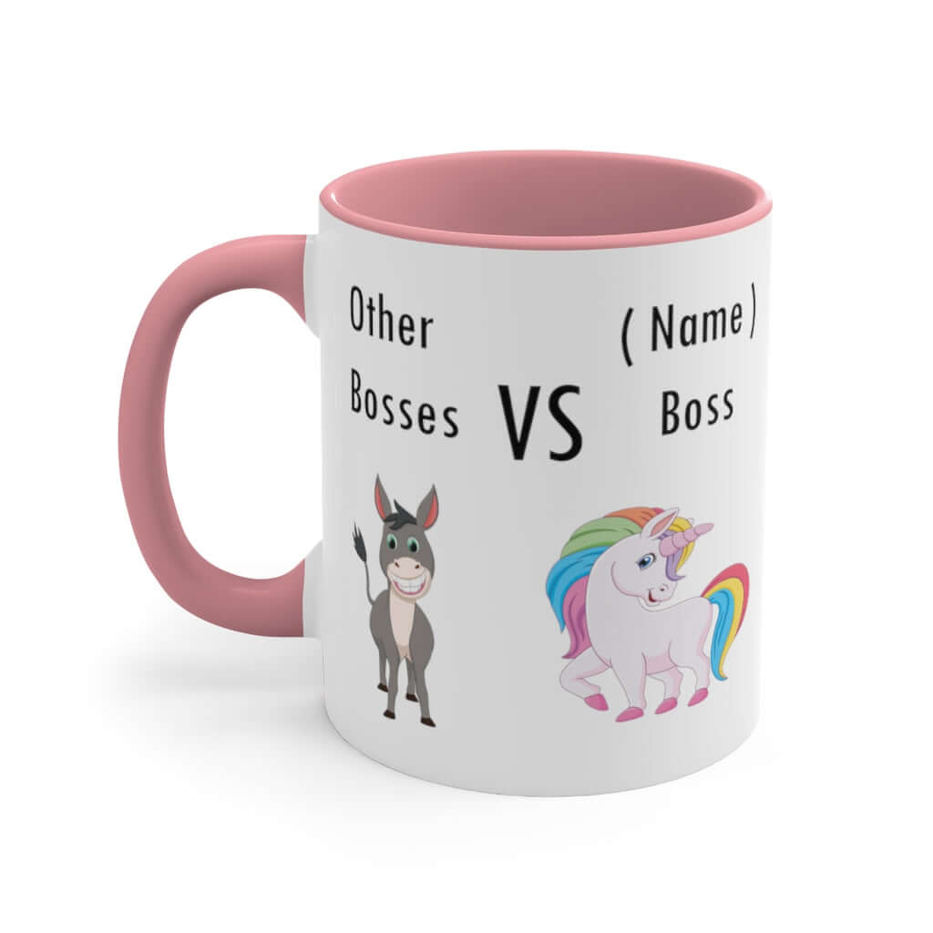 Funny Boss Unicorn Accent Coffee Mug, Best Boss 11oz Mug Gift
