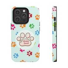 Load image into Gallery viewer, Paws Print Tough Cover for iPhone 14/13/12/11/10 X/8/7 and iPhone SE Phone Cases
