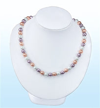 Load image into Gallery viewer, Pastel Pearl Statement Necklace: Elegant Hues for Effortless Style, 18 inches

