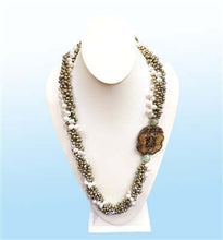 Load image into Gallery viewer, Five-strand Lucky Pearl Statement Necklace, 30 inches
