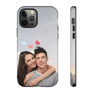 Personalized Photographic Portrait iPhone 13/12/11/10 X/8, Samsung Galaxy S10/S20/S21/S22, Samsung S20 FE/S21 FE, Google Pixel 5/6 Tough Phone Cases