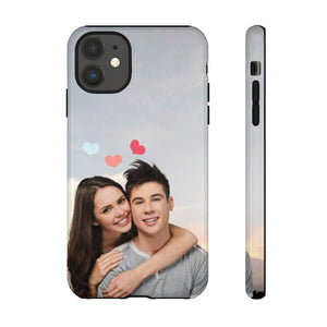 Personalized Photographic Portrait iPhone 13/12/11/10 X/8, Samsung Galaxy S10/S20/S21/S22, Samsung S20 FE/S21 FE, Google Pixel 5/6 Tough Phone Cases