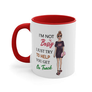 I Am Not Bossy Accent Coffee Mug, 11oz