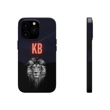 Load image into Gallery viewer, Lion Head Custom Initials Tough Cover for iPhone 14/13/12/11/10 X/8/7 and iPhone SE Phone Cases
