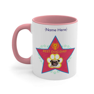 Custom Best Dog Dad Personalized Mug, Gift for Pet Grieving Dad or Mom, 11oz