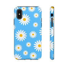 Load image into Gallery viewer, Daisy Bright Sky Blue iPhone 13/12/11/10 X/8, Samsung Galaxy S10/S20/S21/S22, Samsung S20 FE/S21 FE, Google Pixel 5/6 Tough Phone Cases
