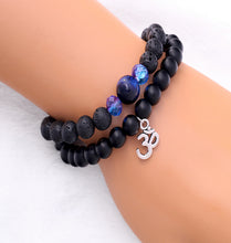 Load image into Gallery viewer, Om Spiritual Chakra Diffuser Bead Bracelet
