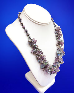 Tahitian Accent Statement Necklace, 20 inches