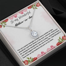 Load image into Gallery viewer, Mother-in-Law Pendant Necklace for Birthday, Hypoallergenic Stainless Steel Box Chain Necklace for Mother&#39;s Day Gift in Gift Message Box
