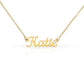 Stainless Steel Gold Initial Necklace