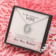 Load image into Gallery viewer, Heart Pendant Necklace for Wife in Gift Message Box
