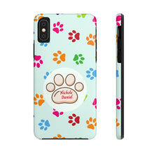 Load image into Gallery viewer, Paws Print Tough Cover for iPhone 14/13/12/11/10 X/8/7 and iPhone SE Phone Cases

