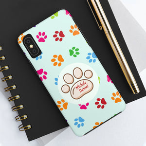 Paws Print Tough Cover for iPhone 14/13/12/11/10 X/8/7 and iPhone SE Phone Cases