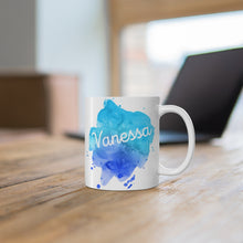 Load image into Gallery viewer, Personalized Ceramic Mug Gift for Surfers, 2 Sided Custom 11oz Mug
