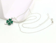 Load image into Gallery viewer, Good Luck Clover Pendant Necklace
