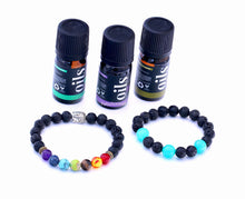 Load image into Gallery viewer, Anxiety Relief Lava Beads Diffuser Bracelet
