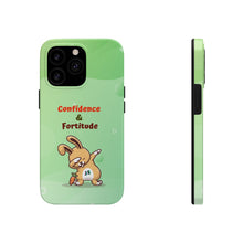 Load image into Gallery viewer, Dabbing Bunny Personalized Tough Cover for iPhone 14/13/12/11/10 X/8/7 and iPhone SE Phone Cases
