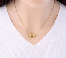 Load image into Gallery viewer, Gold Barrel Necklace
